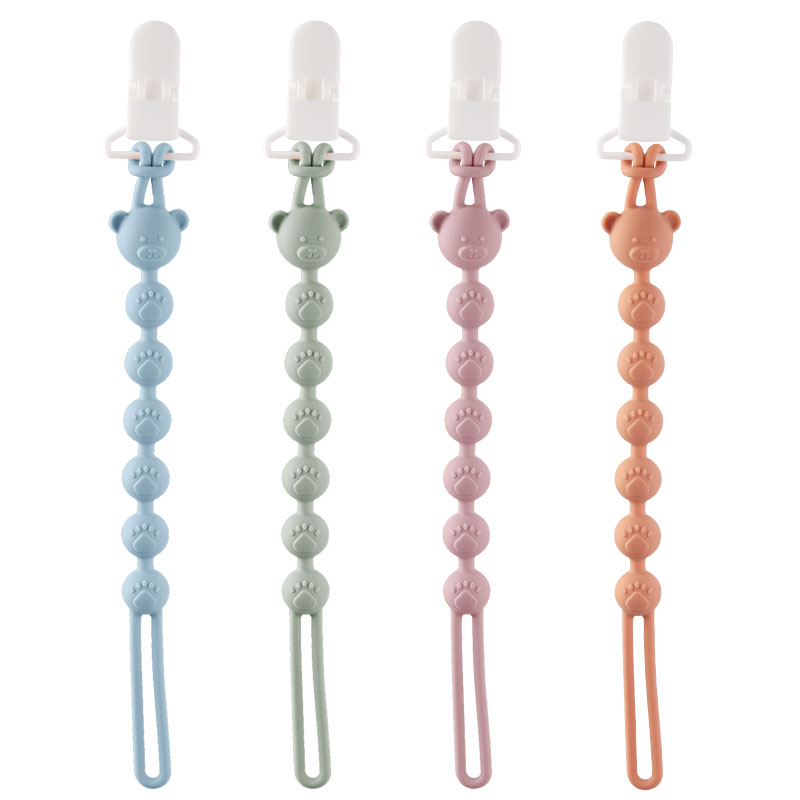 Baby Food Teether - Baby Anti-drop Chain Pacifier Clips Teether