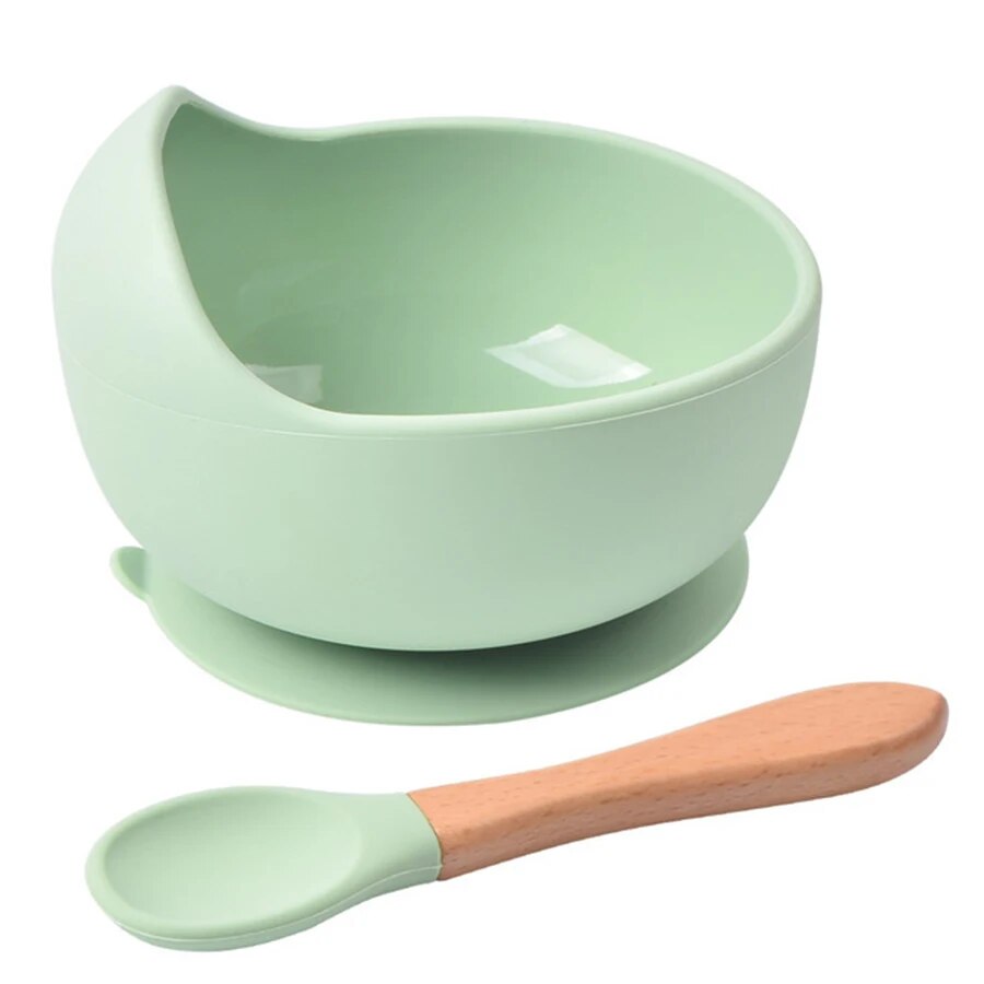 Baby Food Guide - High Quality Spill-Proof Silicone Feeding Bowl