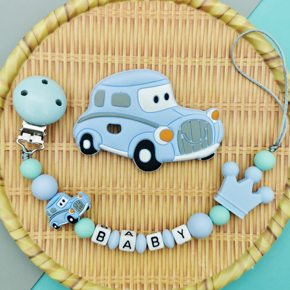 Baby Food Teether - Custom English Russian Letter Name Silicone