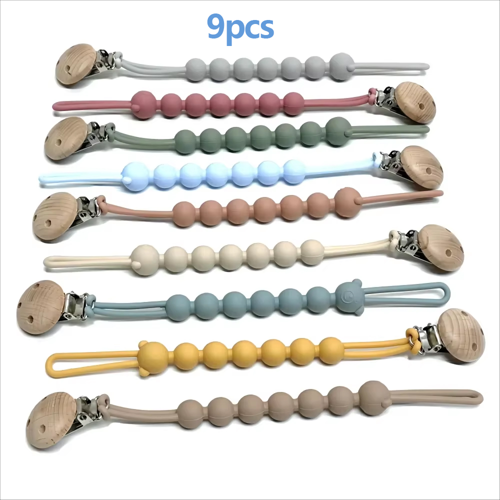 Baby Food Teether - 1/9PCS Baby One Pacifier Chain Baby