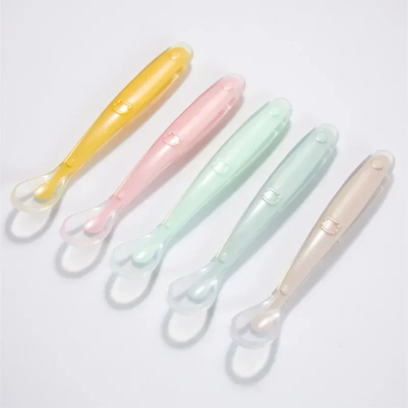 Baby Food Guide - Soft Silicone Baby Spoon Toddler Complementary