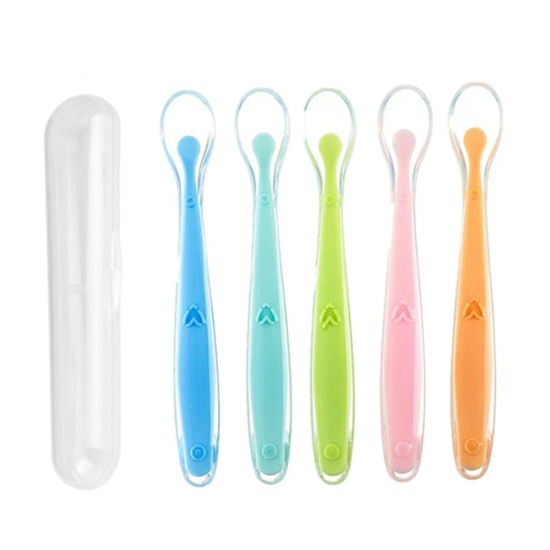 Baby Food Guide - BPA Free Baby Silicone Spoons First