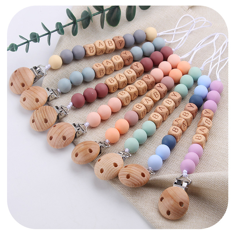 Baby Food Teether - New Baby Pacifier Clips Personalized Name