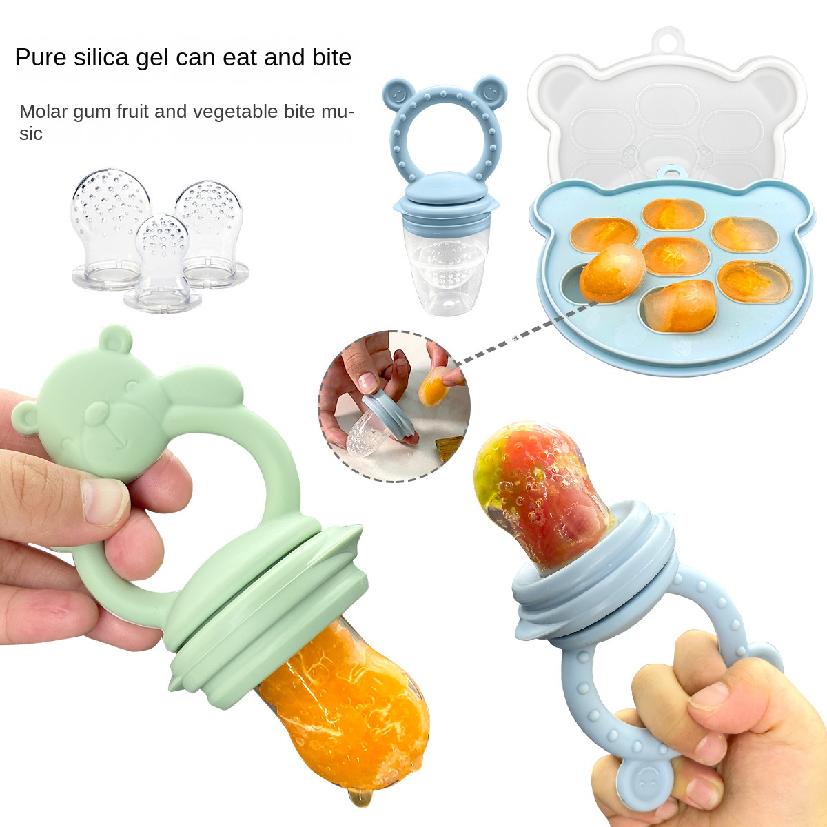 Baby Food Guide - Food Grade Silicone Baby Teether Eco