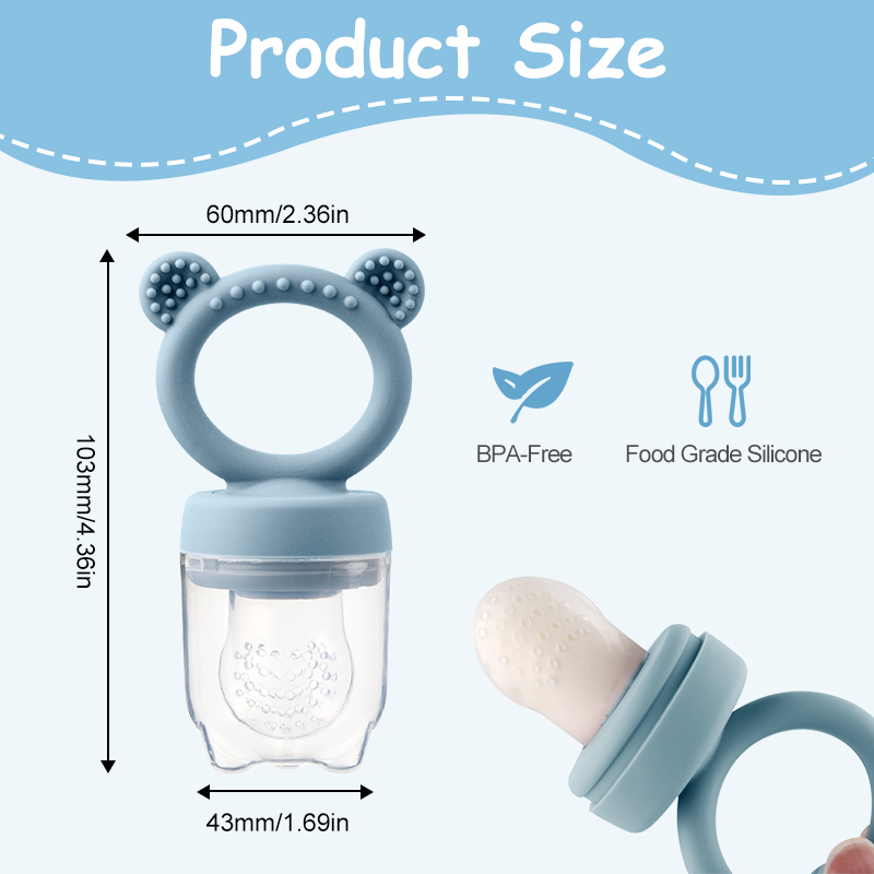 Silicone Bear Shaped Baby Frui - Baby Food Guide 评论和价格