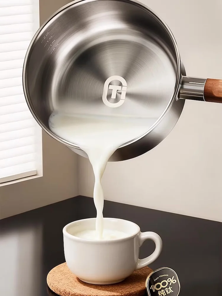 Pure titanium milk pot Baby co - Baby Food With Iron 评论和价格