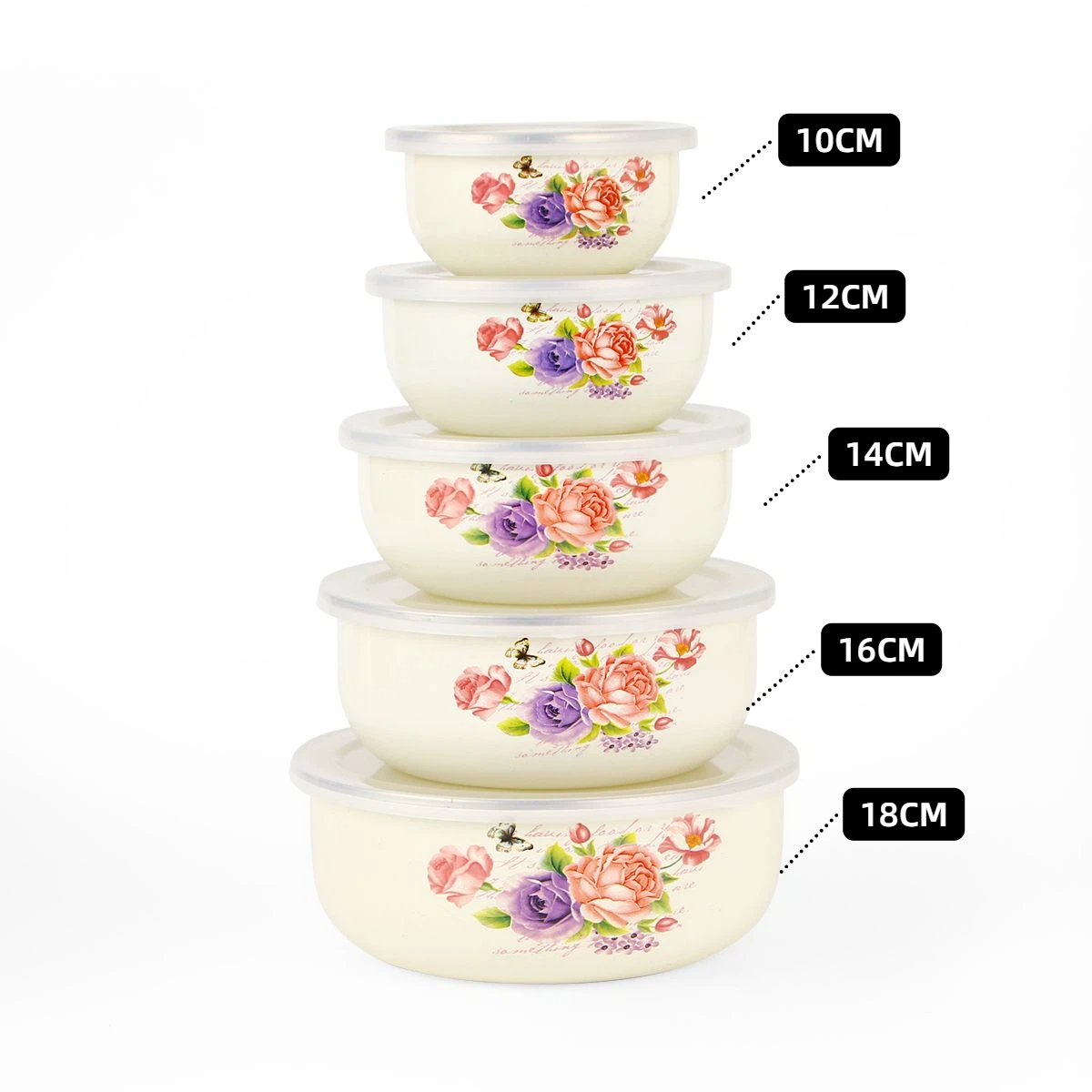 5-piece Set of Thickened Ename - Baby Food With Iron 评论和价格