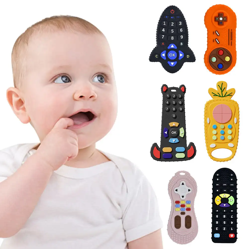 Baby Silicone Teether Toys Rem - Baby Food Teether 评论和价格