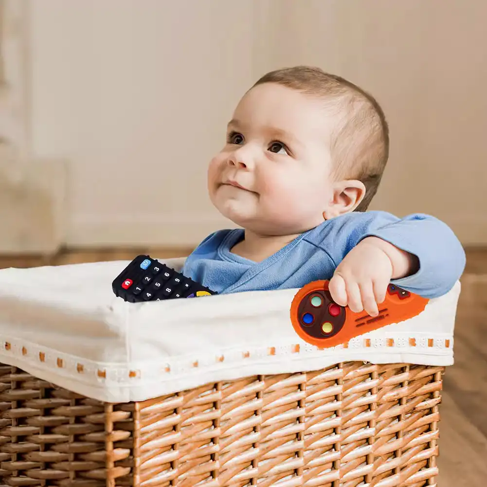 Baby Silicone Teether Toys Rem - Baby Food Teether 评论和价格