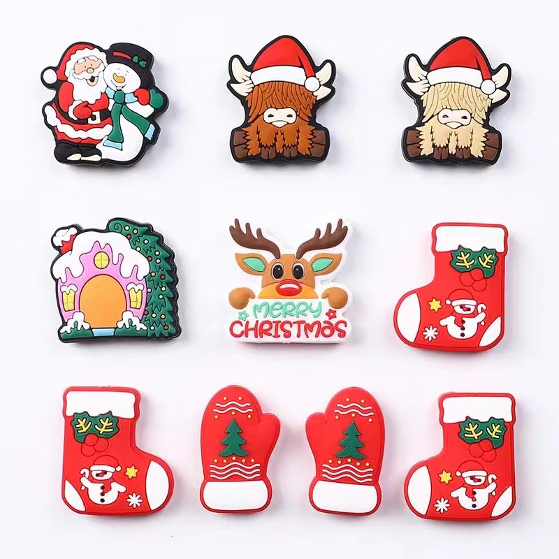 20pcs Silicone Beads Christmas - Baby Food Teether 评论和价格