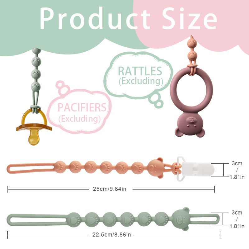 Baby Anti-drop Chain Pacifier  - Baby Food Teether 评论和价格