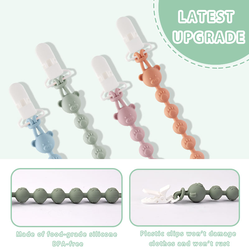 Baby Anti-drop Chain Pacifier  - Baby Food Teether 评论和价格