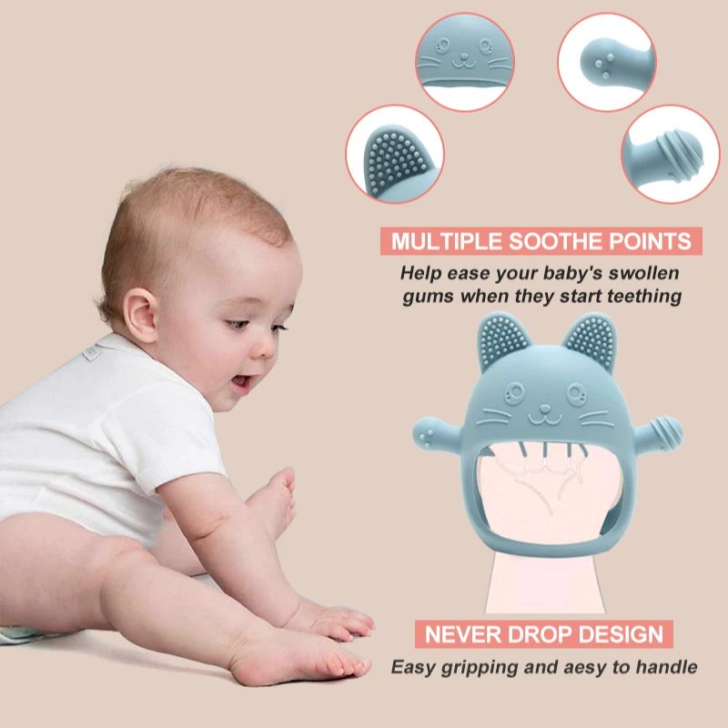 1PC Baby Silicone Teethers Glo - Baby Food Teether 评论和价格