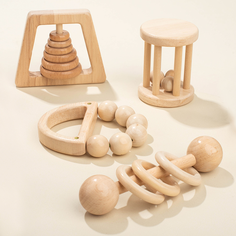 Montessori Wooden Toys Colorfu - Dry Food Baby 评论和价格