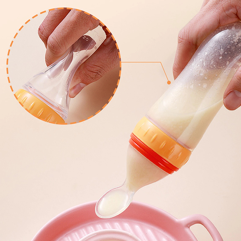 Squeezing Feeding Bottle Silic - Baby Food Guide 评论和价格