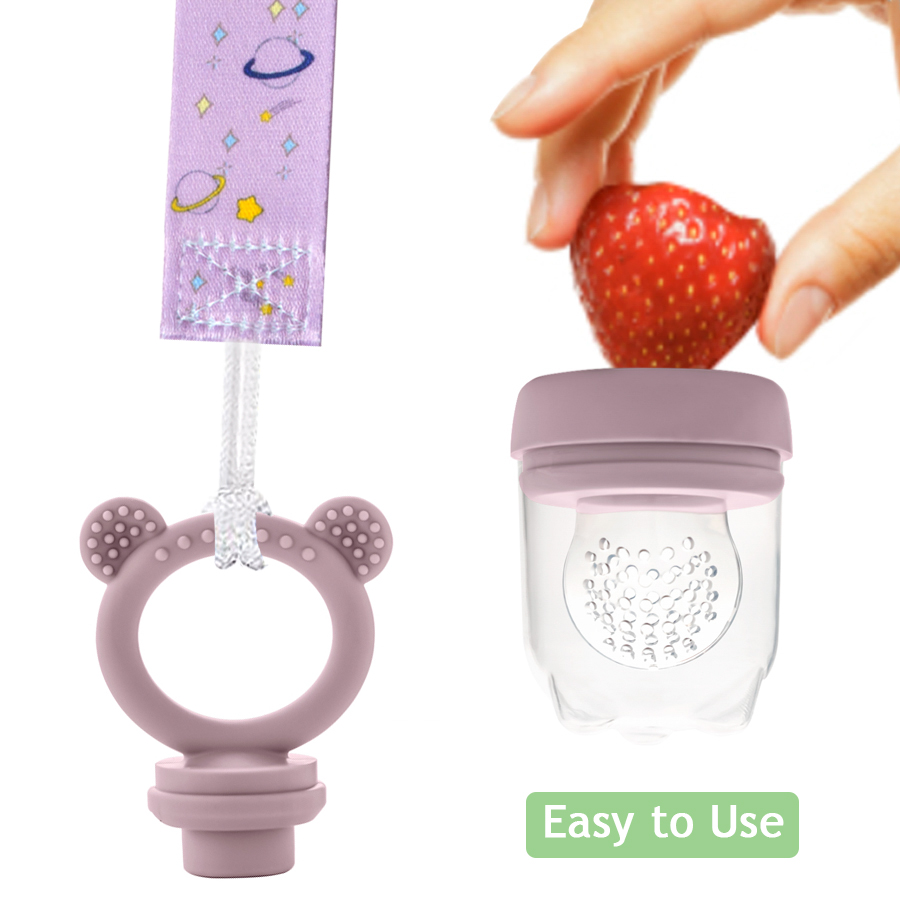 Silicone Baby Teether Fruit Fe - Baby Food For 6 Months 评论和价格