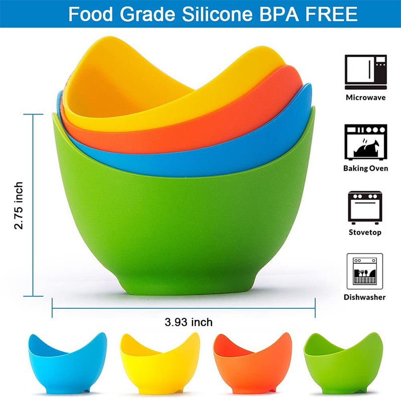 LMETJMA 4Pcs Egg Poacher Cups  - Baby Food Egg 评论和价格
