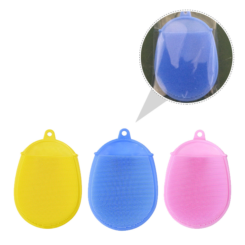 3Pcs Infant Silicone Bath Brus - Dry Food Baby 评论和价格