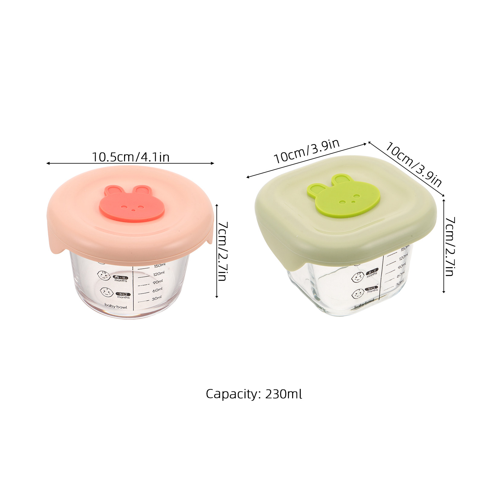 2Pcs Baby Food Storage Contain - Baby Food For Travelling 评论和价格