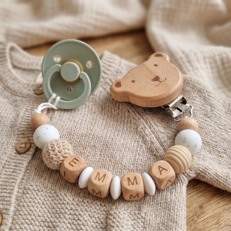 Personalized Pacifier Clip Cus - Baby Food Teether 评论和价格