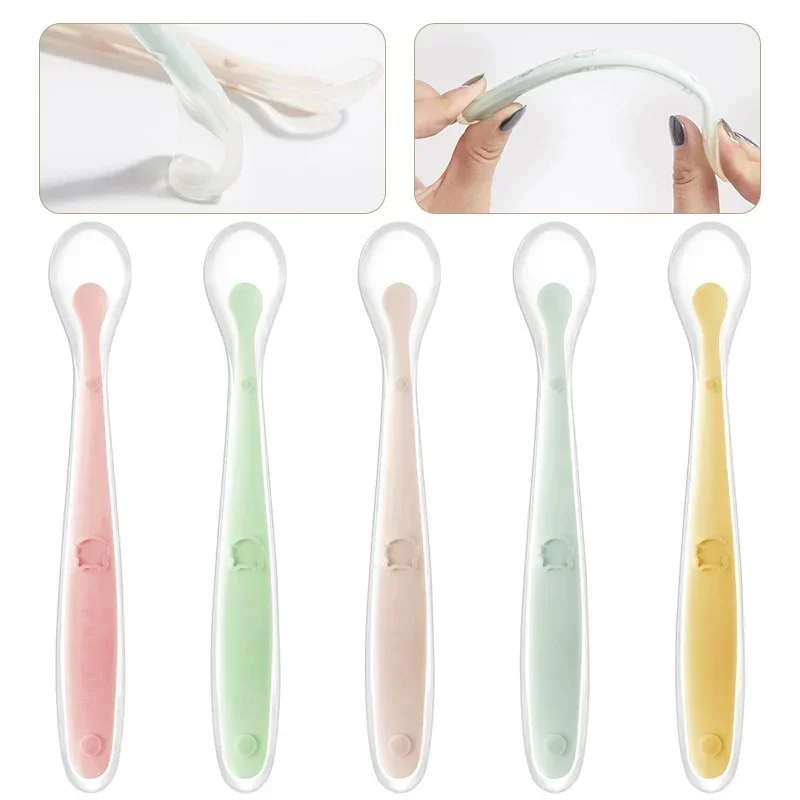 Soft Silicone Baby Spoon Toddl - Baby Food Guide 评论和价格