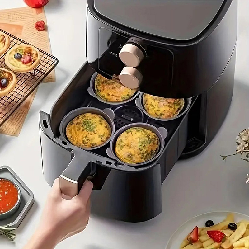 3/4/6/12Pcs Air Fryer Silicone - Baby Food Egg 评论和价格