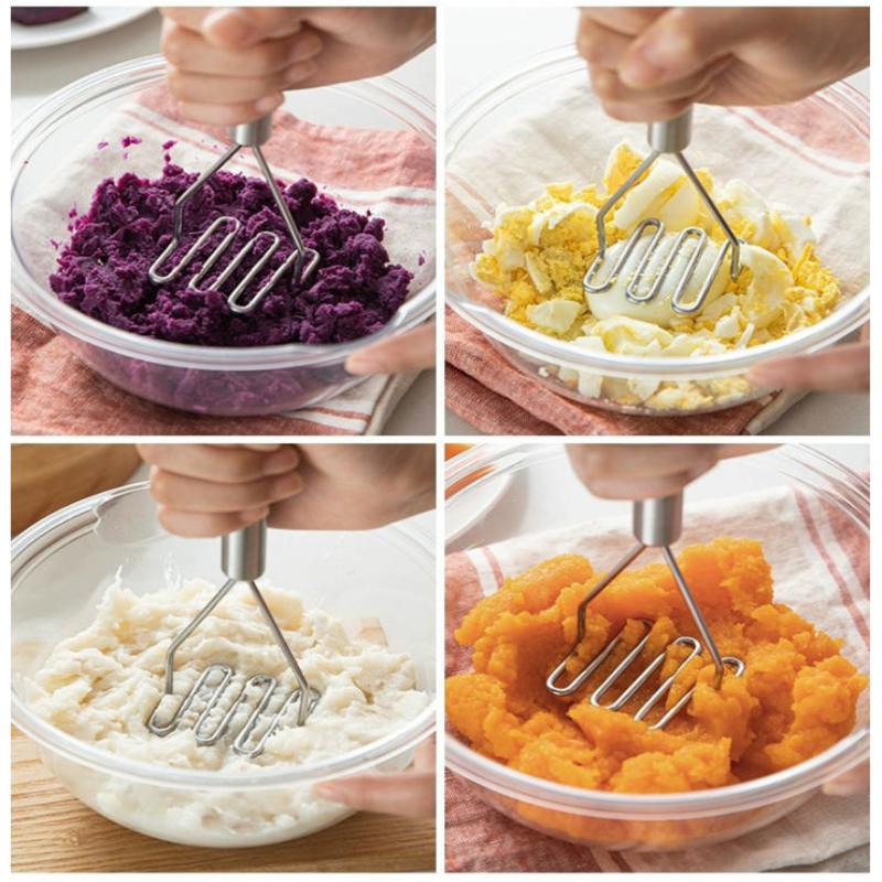 1Pcs Stainless Steel Potato Ma - Baby Food With Iron 评论和价格