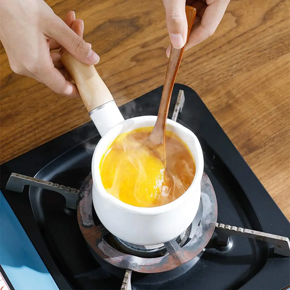 Enamel Milk Pot Small Saucepan - Baby Food With Iron 评论和价格