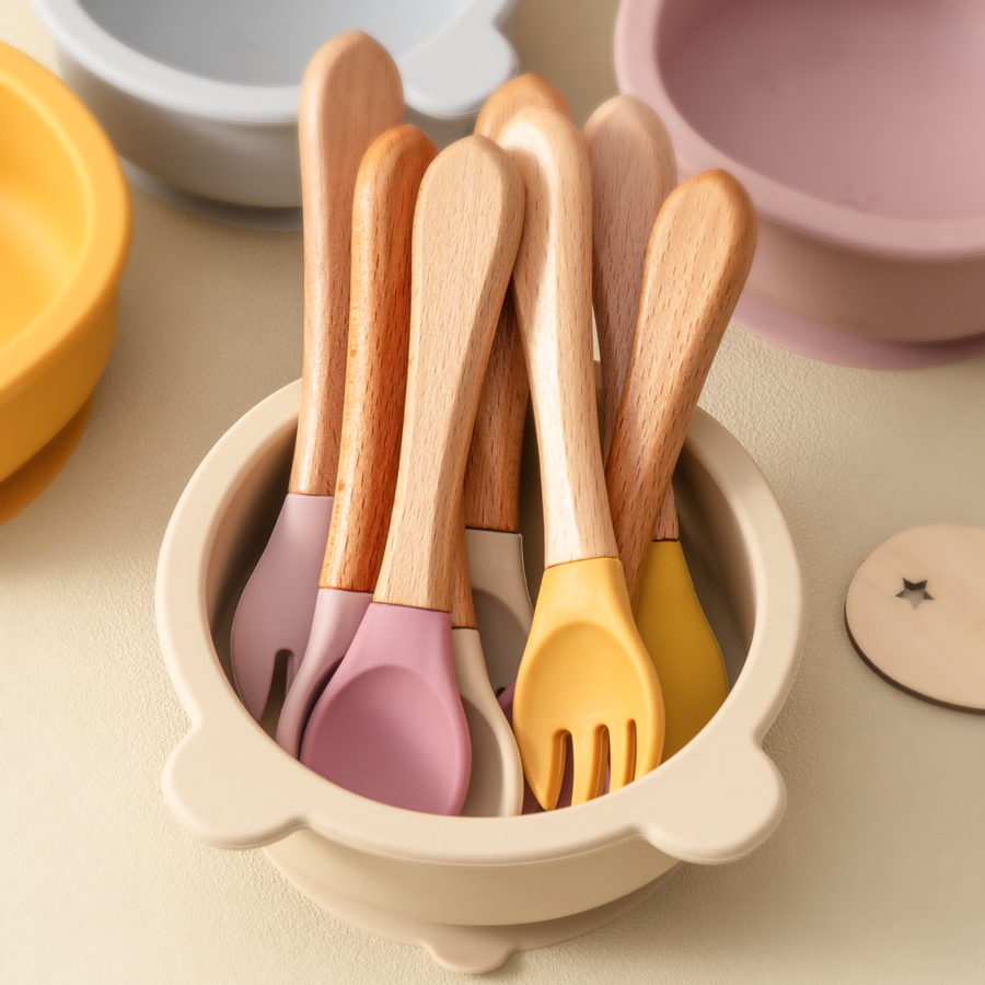 2PCS Baby Learning Spoons Uten - Baby Food Guide 评论和价格