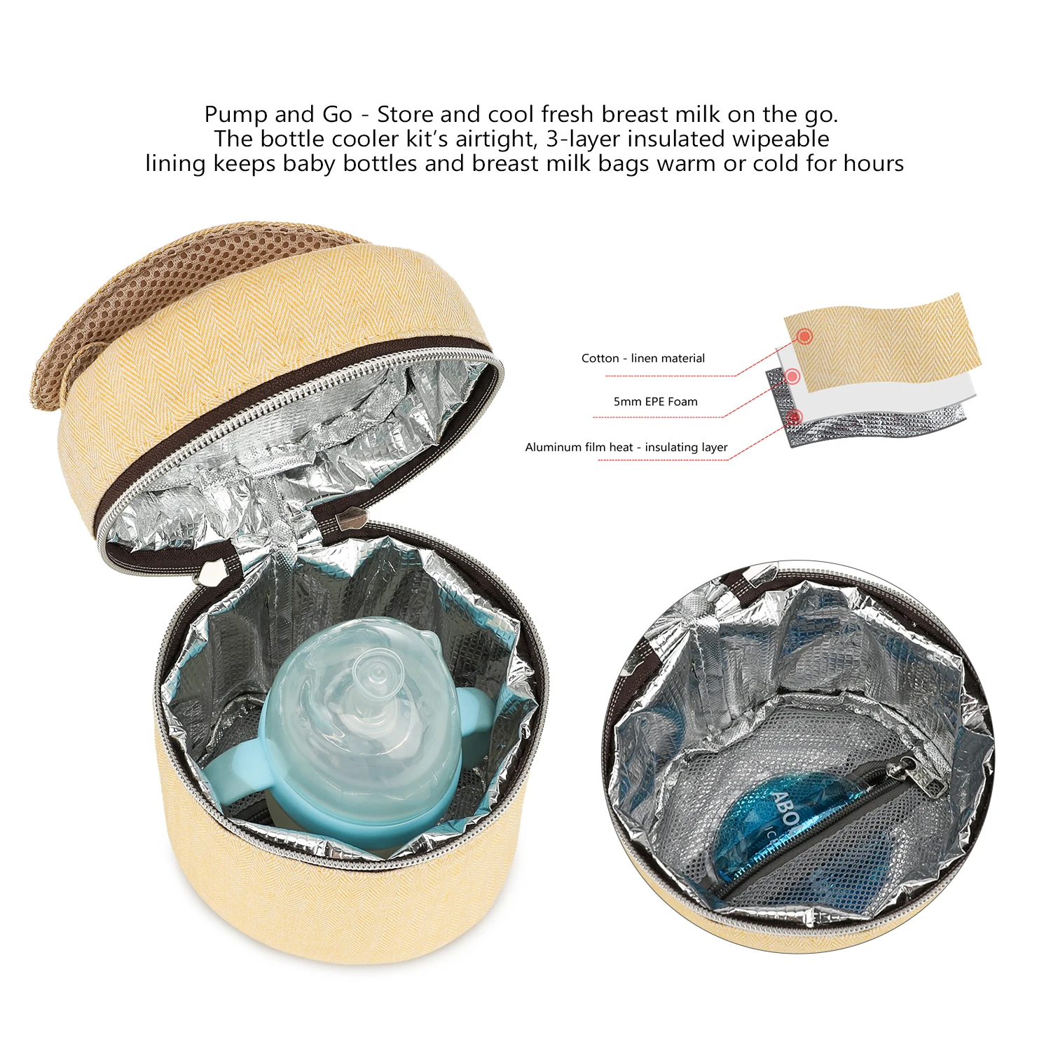 Bottle bag waterproof constant - Baby Food For Travelling 评论和价格