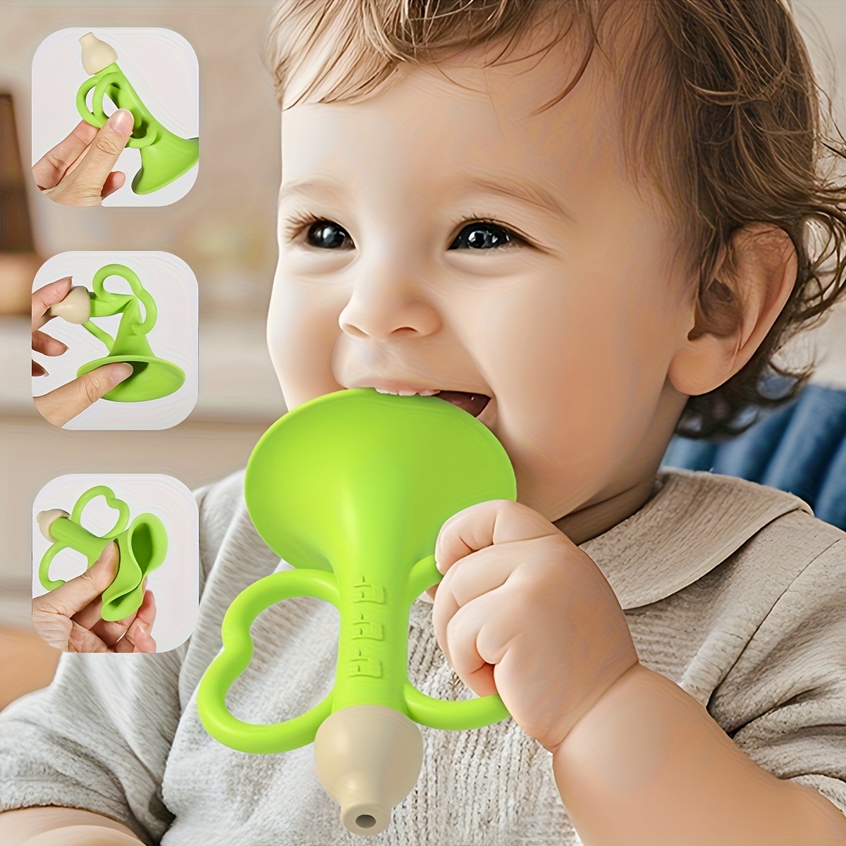 Baby Teething Horn, Baby Tooth - Baby Food Teether 评论和价格